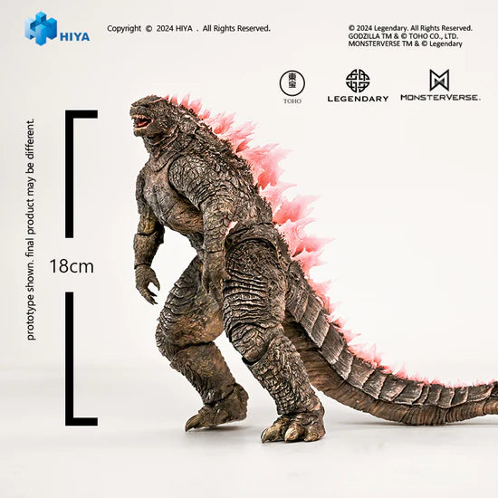 Godzilla x Kong The New Empire Godzilla Evolved Ver. Action Figure HIYA Exquisite Basic Series None Scale 7 Inch - PREORDER Q2 2025