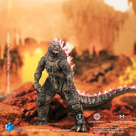 Godzilla x Kong The New Empire Godzilla Evolved Ver. Action Figure HIYA Exquisite Basic Series None Scale 7 Inch - PREORDER Q2 2025