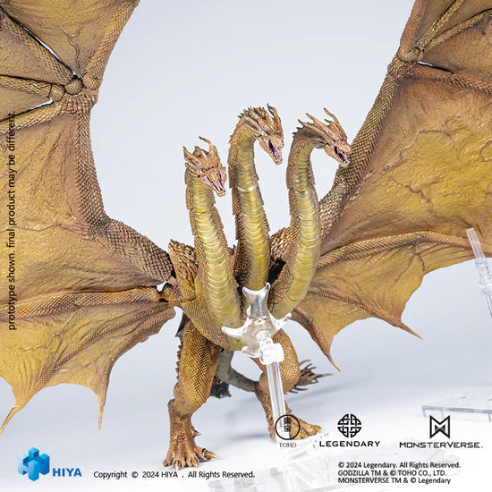 Godzilla King of the Monsters King Ghidorah Gravity Beam Ver. Action Figure HIYA Exquisite Basic Series None Scale 14 Inch