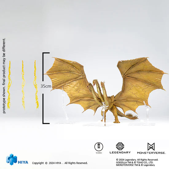 Godzilla King of the Monsters King Ghidorah Gravity Beam Ver. Action Figure HIYA Exquisite Basic Series None Scale 14 Inch
