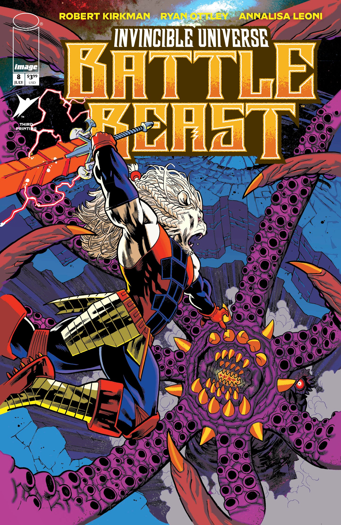 INVINCIBLE UNIVERSE BATTLE BEAST #8 3RD PTG MIKE HAWTHORN VAR - PREORDER - (FOC 22/6/26) DUE IN STORE 15/8/26