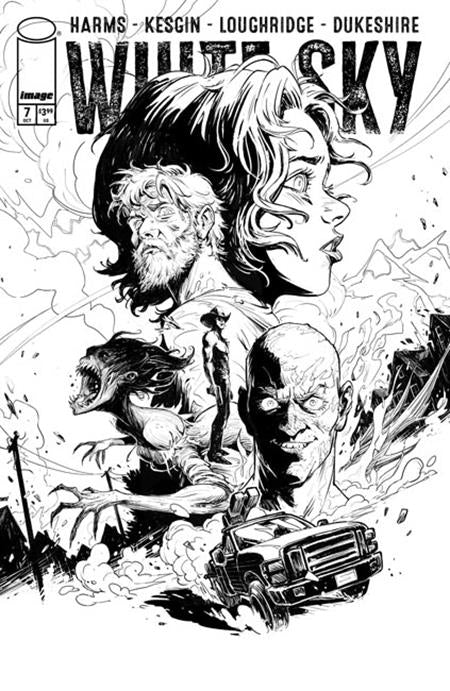 WHITE SKY #7 CVR B SUMEYYE KESGIN B&W VAR (MR) - PREORDER (FOC 7/11/26) DUE IN STORE 30/11/26