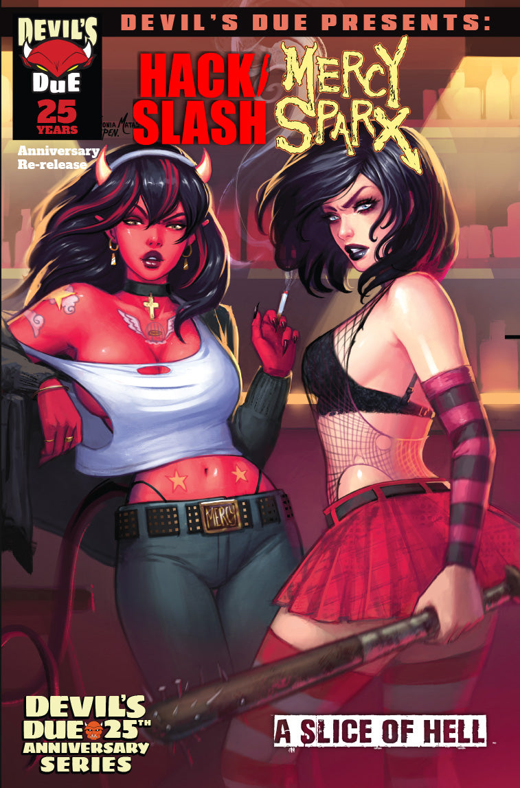 DEVILS DUE PRESENTS HACK SLASH MERCY SPARX #1 (ONE SHOT) CVR D SONIA MATAS VAR (MR) - PREORDER (FOC 29/6/26) DUE IN STOCK 5/8/26