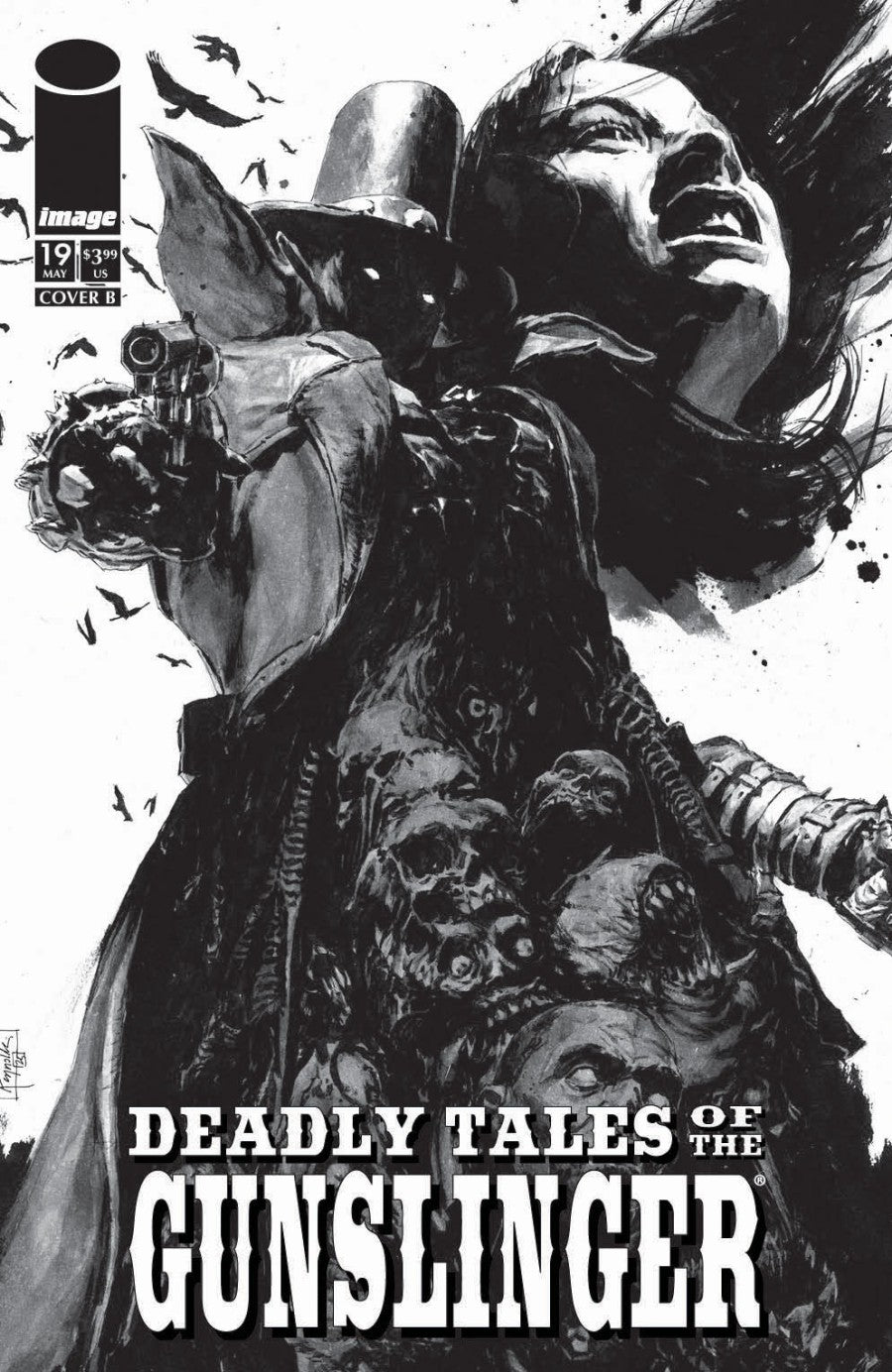 Deadly Tales of the Gunslinger Spawn #19 Cover B Patrick Reynolds Black & White Variant - PREORDER - (FOC TBD) DUE IN STORE TBD