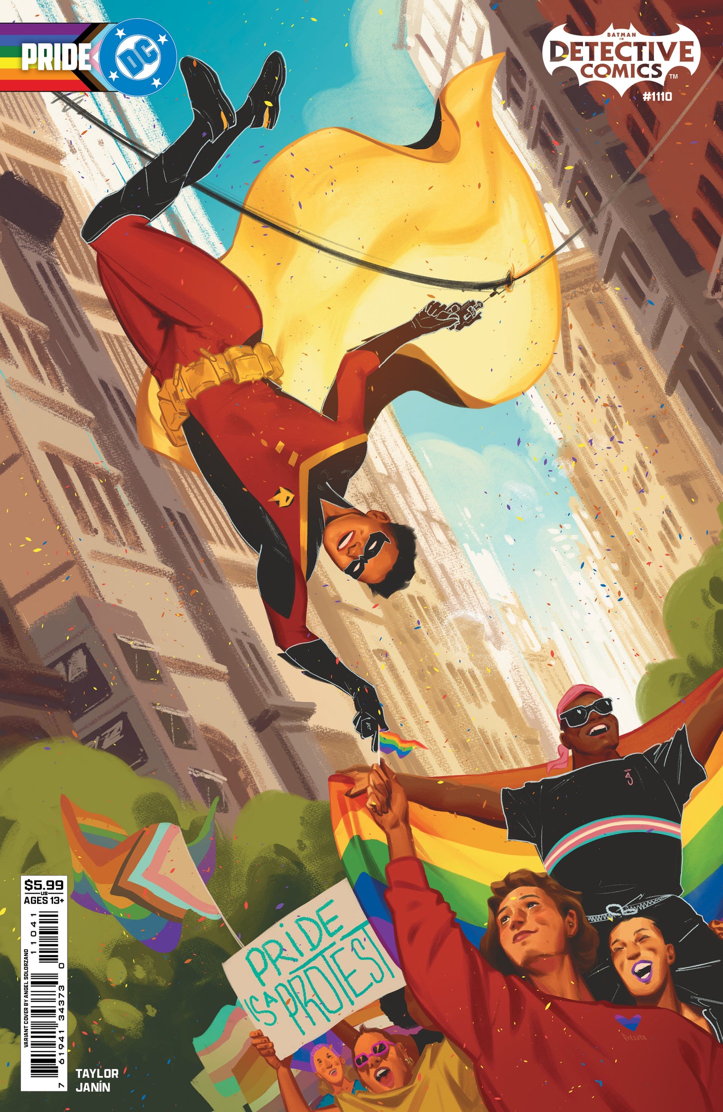 DETECTIVE COMICS #1110 CVR D ANGEL SOLORZANO DC PRIDE CARD STOCK VAR - PREORDER (FOC 1/6/26) DUE IN STORE 24/6/26