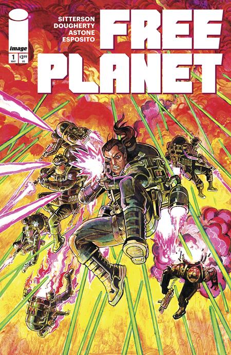 FREE PLANET #1 CVR B JED DOUGHERTY ACTION VAR - PREORDER 7/5/25