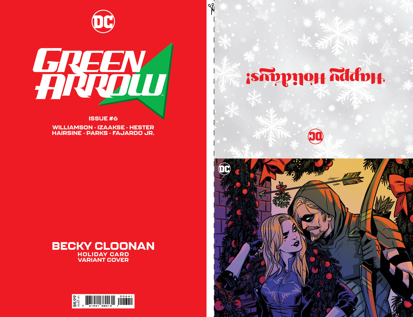 GREEN ARROW #6 (OF 12) CVR C BECKY CLOONAN DC HOLIDAY CARD SPECIAL EDITION VAR - PREORDER 28/11/23