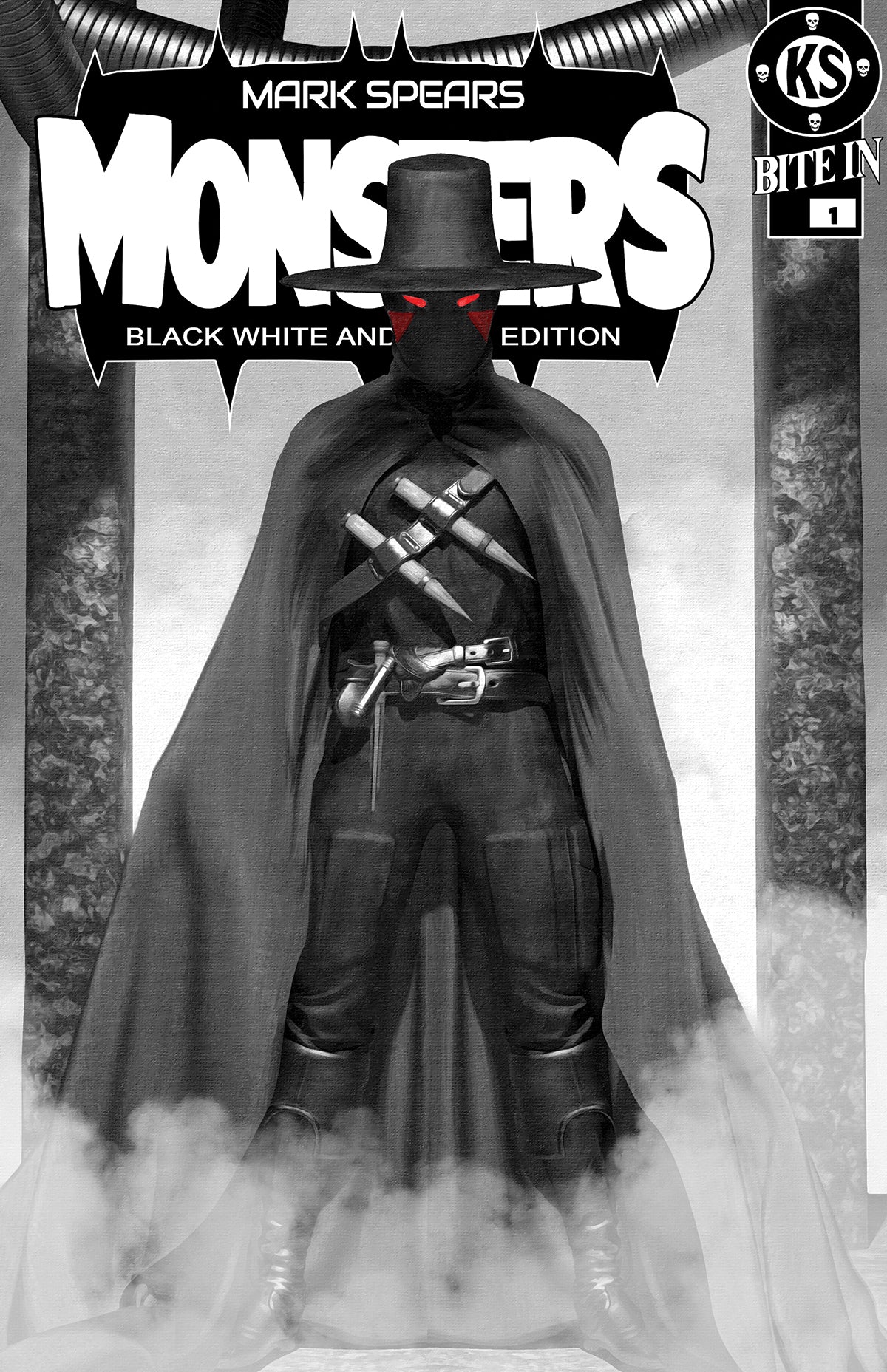 MARK SPEARS MONSTERS #1 7TH PTG BLACK WHITE & DEAD EDITION CVR D MARK SPEARS ABSOLUTE BATMAN #1 HOMAGE VAR - PREORDER (FOC 7/9/26) DUE IN STORE 16/9/26