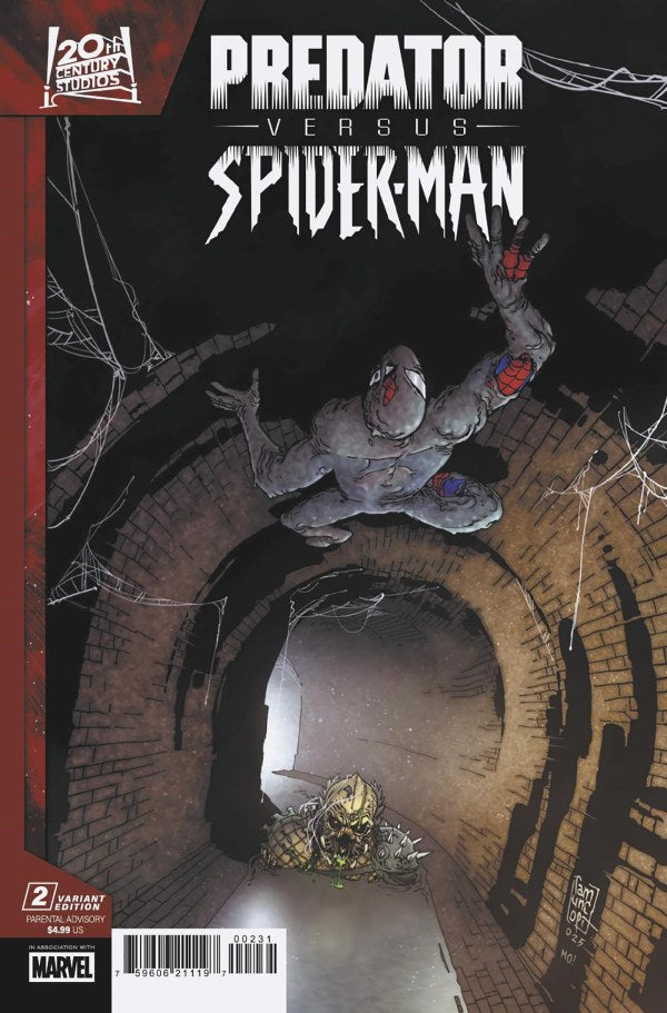 PREDATOR VS SPIDER-MAN #2 (OF 4) GIUSEPPE CAMUNCOLI VAR
