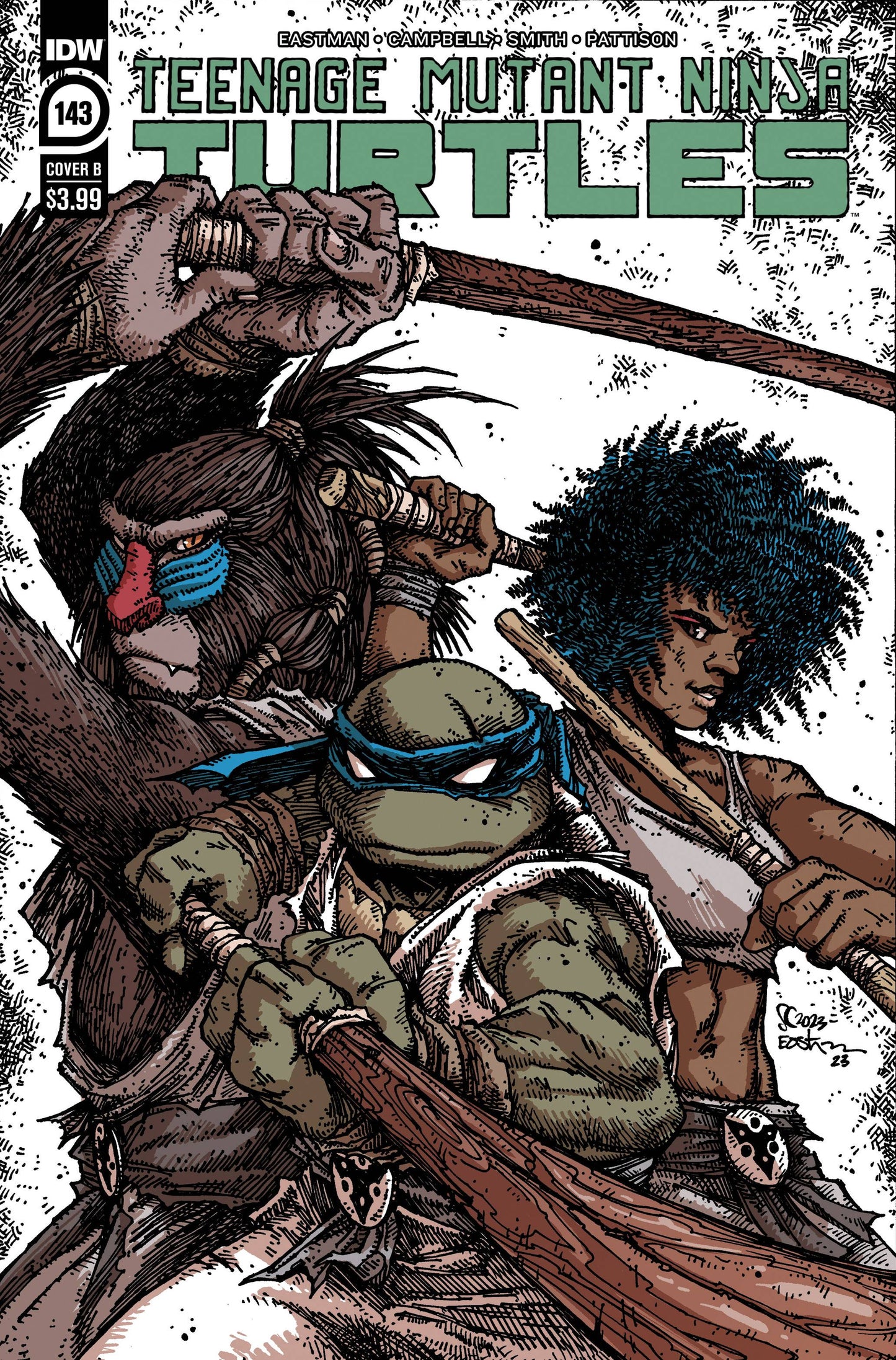 Teenage Mutant Ninja Turtles #143 Cover B Kevin Eastman & Sophie Campbell Variant