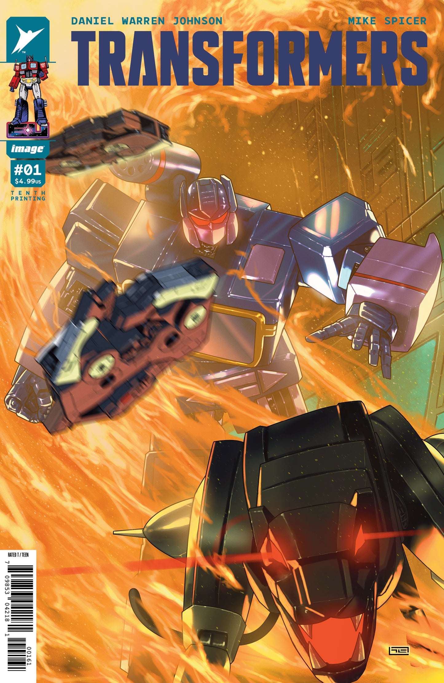TRANSFORMERS #1 10TH PTG CVR F TAURIN CLARKE VAR