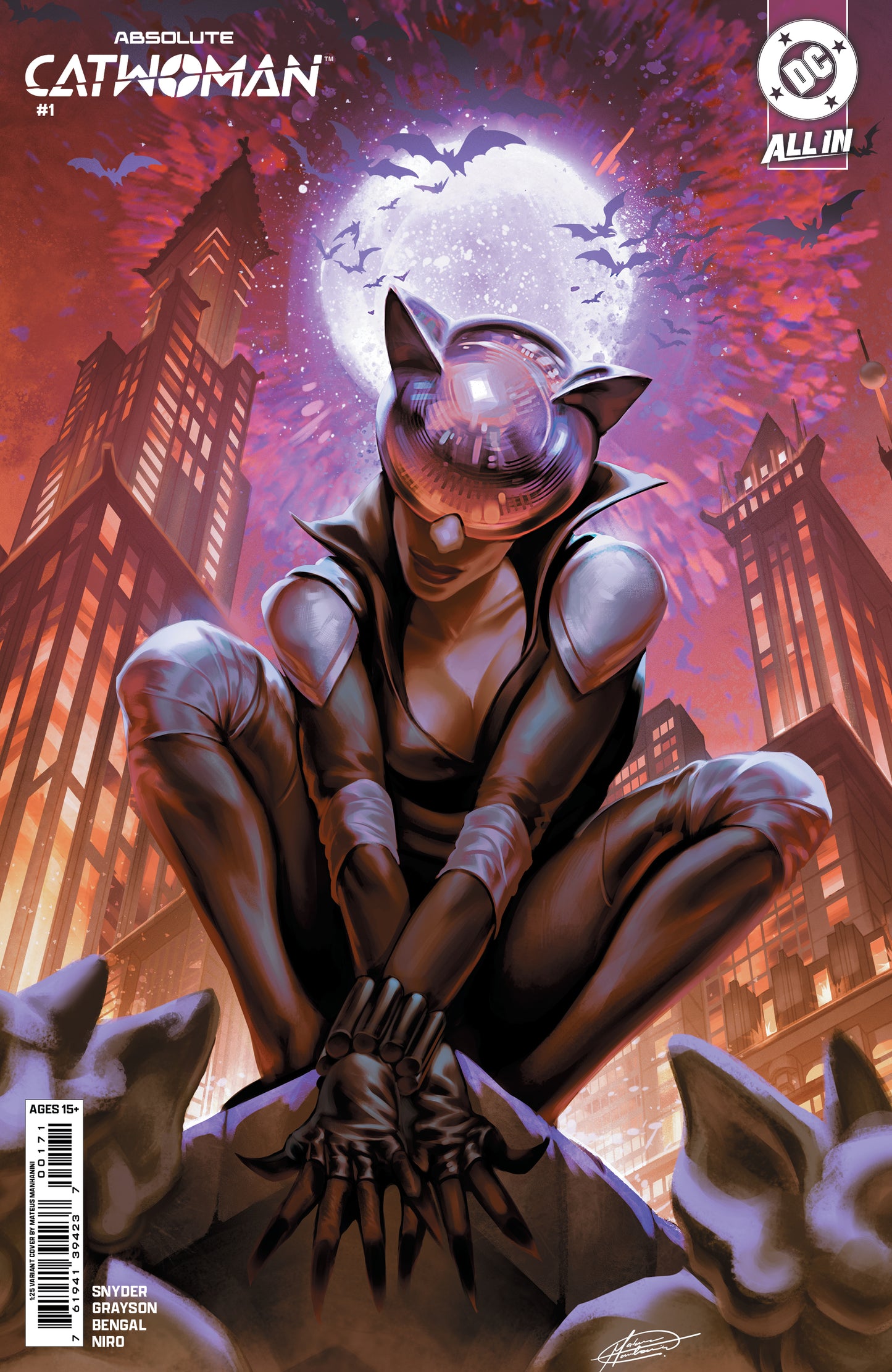 ABSOLUTE CATWOMAN #1 (OF 6) CVR H INC 1:25 MATEUS MANHANINI CARD STOCK VAR - DUE 10/6/26