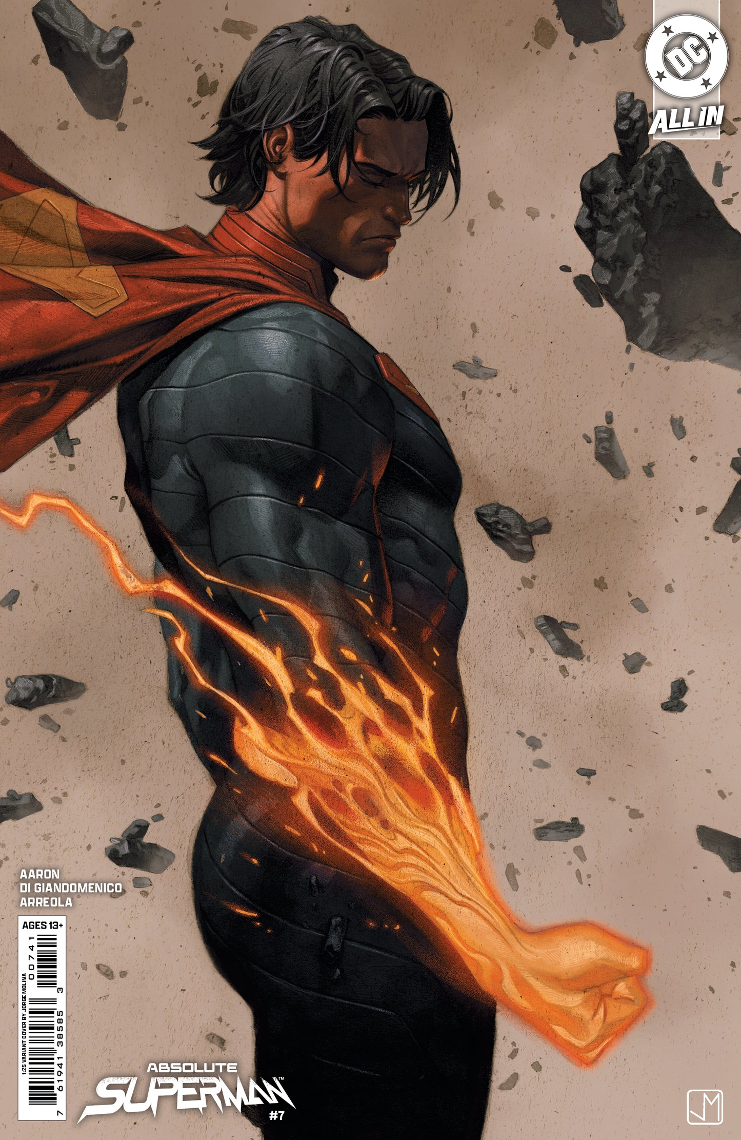 ABSOLUTE SUPERMAN #7 CVR D INC 1:25 JORGE MOLINA CARD STOCK VAR - PREORDER 7/5/25