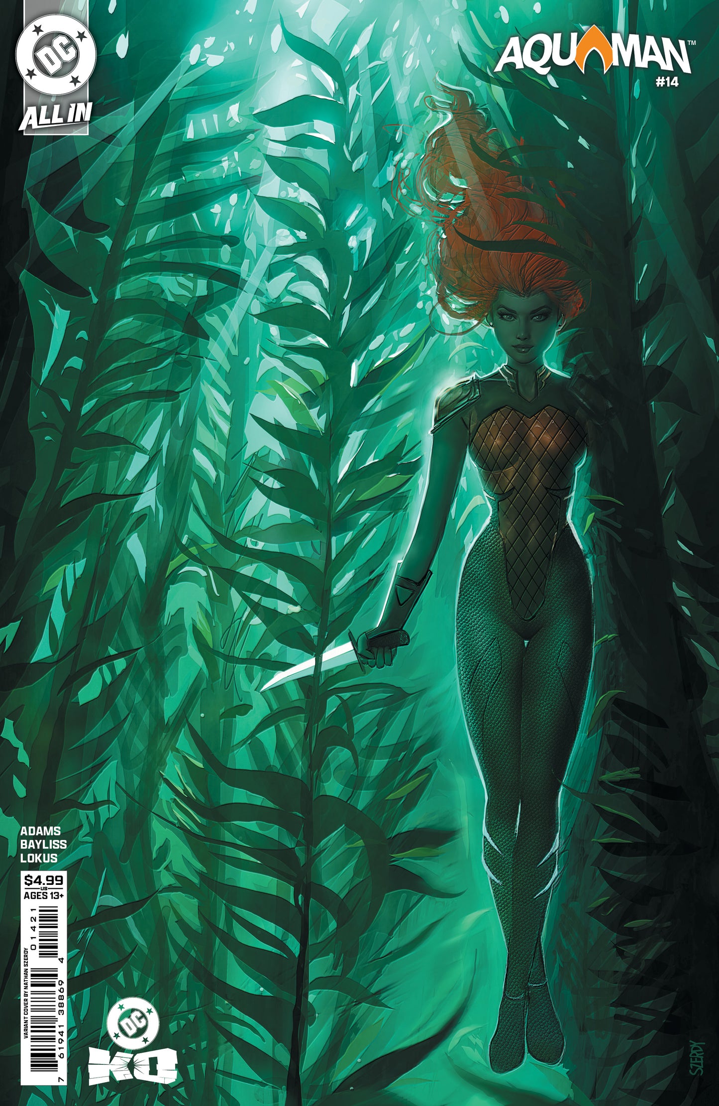 AQUAMAN #14 CVR B NATHAN SZERDY CARD STOCK VAR