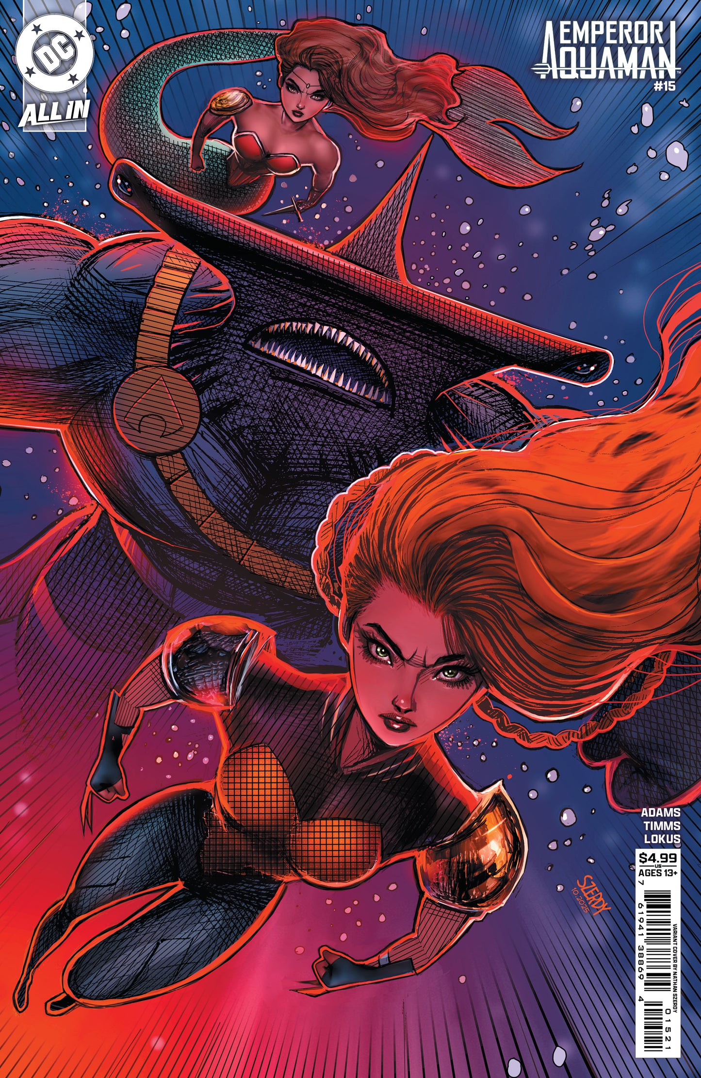EMPEROR AQUAMAN #15 CVR B NATHAN SZERDY CARD STOCK VAR