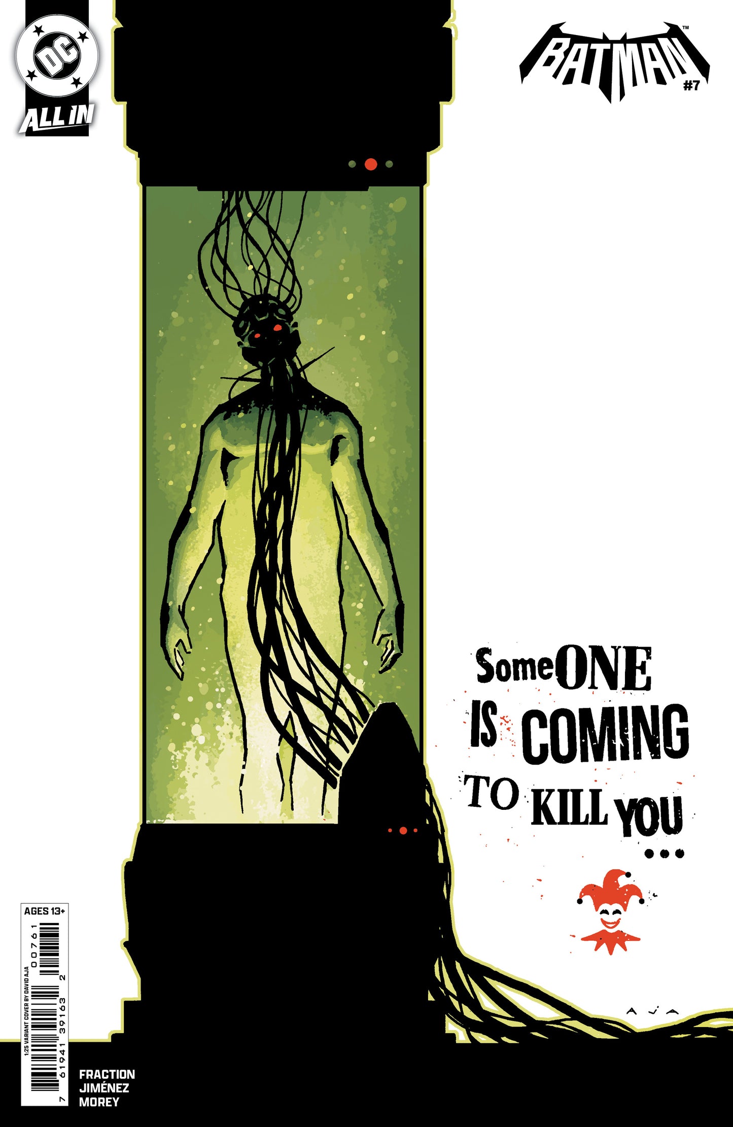 BATMAN #7 CVR I INC 1:25 DAVID AJA CARD STOCK VAR - DUE 4/3/26