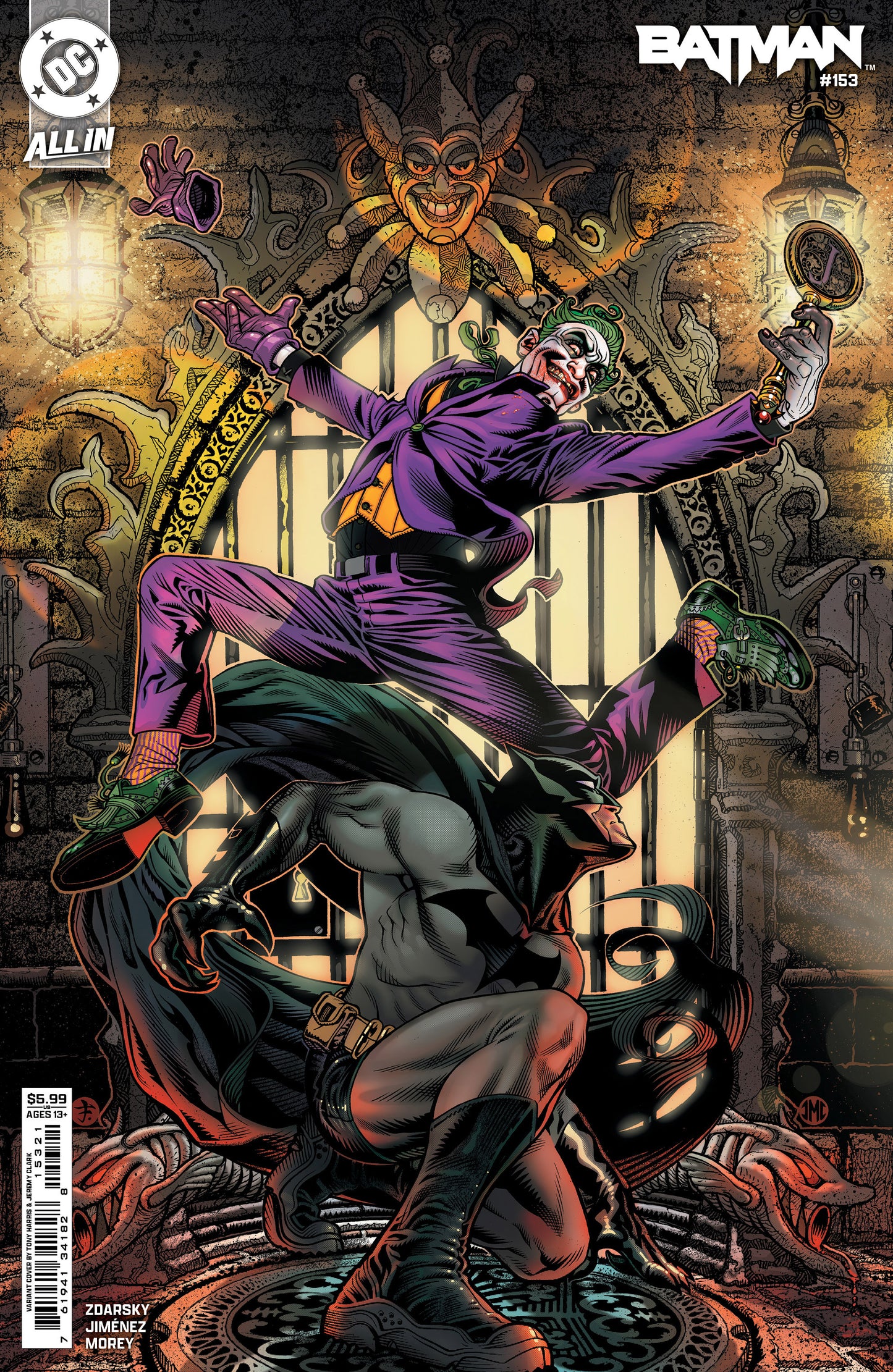 BATMAN #153 CVR B TONY HARRIS & JEREMY CLARK CARD STOCK VAR - PREORDER