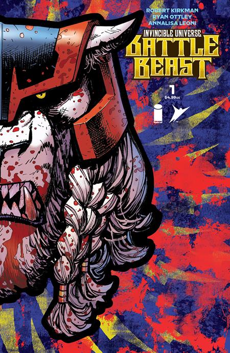 INVINCIBLE UNIVERSE BATTLE BEAST #1 CVR J RYAN OTTLEY, ANDRES JUAREZ & ANNALISA LEONI FOIL DIE CUT MASK VAR - PREORDER 14/5/25