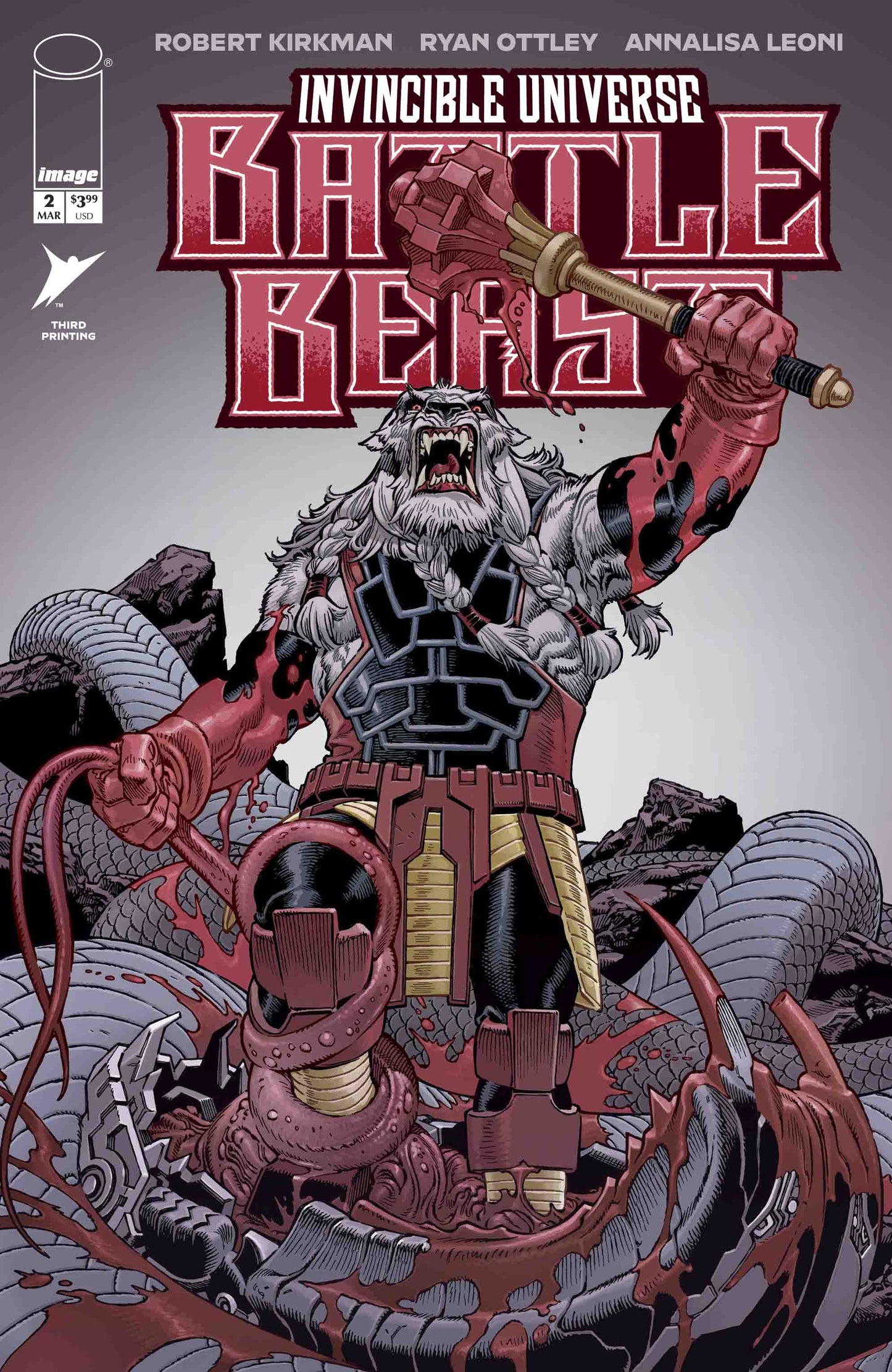 INVINCIBLE UNIVERSE BATTLE BEAST #2 3RD PTG - DUE 18/3/26