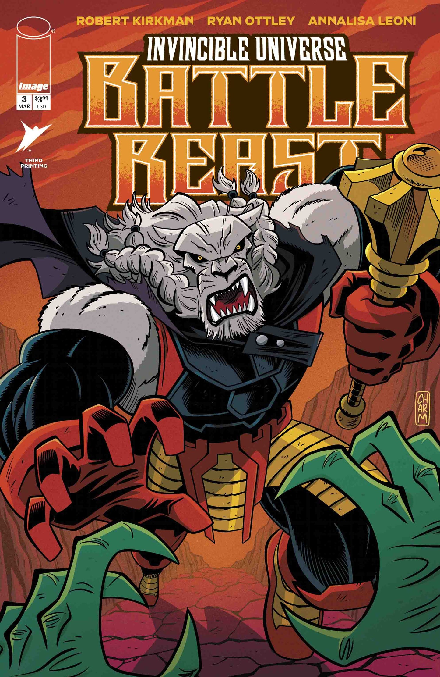 INVINCIBLE UNIVERSE BATTLE BEAST #3 3RD PTG - DUE 18/3/26