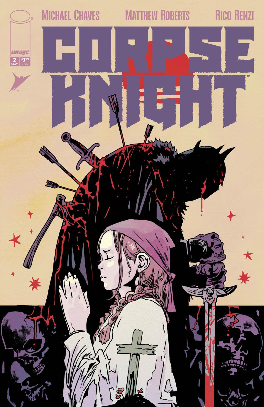 Corpse Knight #2 Cover E 1:50 Michael Walsh Variant -PREORDER (FOC 4/5/26) DUE IN STORE 27/5/26