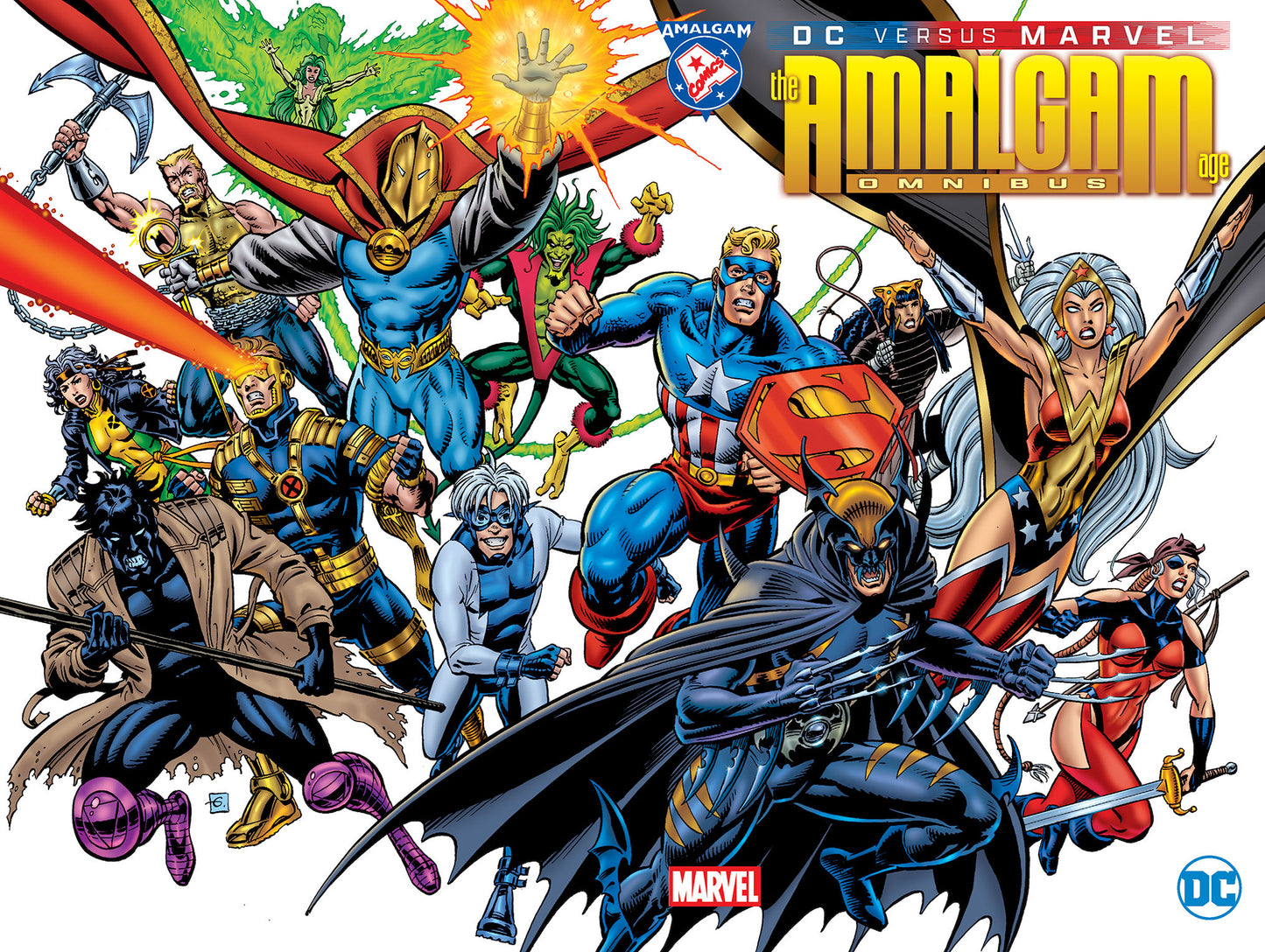 DC VERSUS MARVEL THE AMALGAM AGE OMNIBUS HC DAVE GIBBONS CVR - ONE PRINTING ONLY!