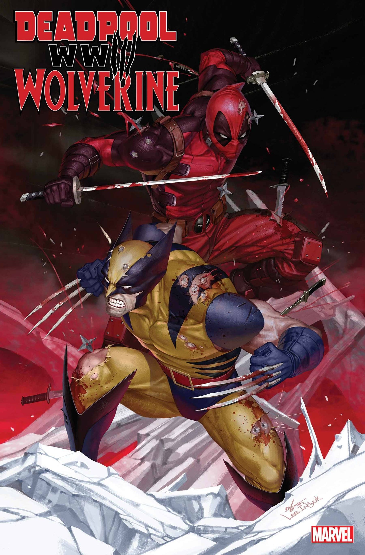 DEADPOOL WOLVERINE WWIII #1 INHYUK LEE 25 COPY INC VAR