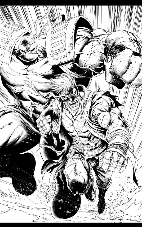Final Boss #1 Cover J Tyler Kirkham Black & White Youngblood Team-Up Virgin Variant - DUE 19/11/25