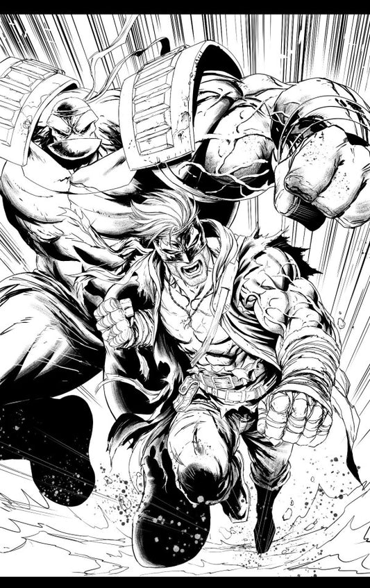 Final Boss #1 Cover J Tyler Kirkham Black & White Youngblood Team-Up Virgin Variant - DUE 19/11/25