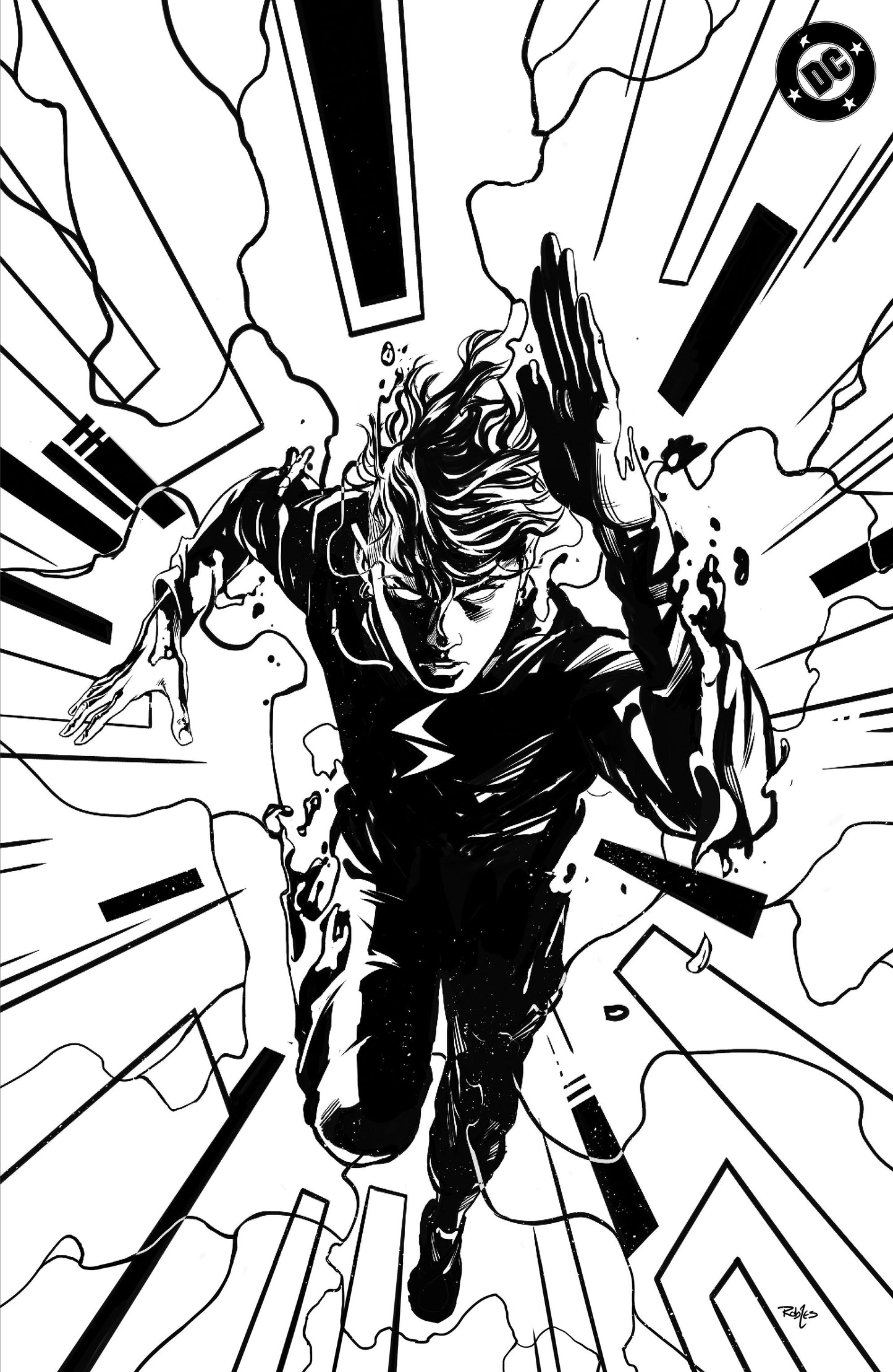 ABSOLUTE FLASH #1 CVR K INC 1:100 NICK ROBLES BLACK & WHITE CARD STOCK VAR - PREORDER 19/3/25