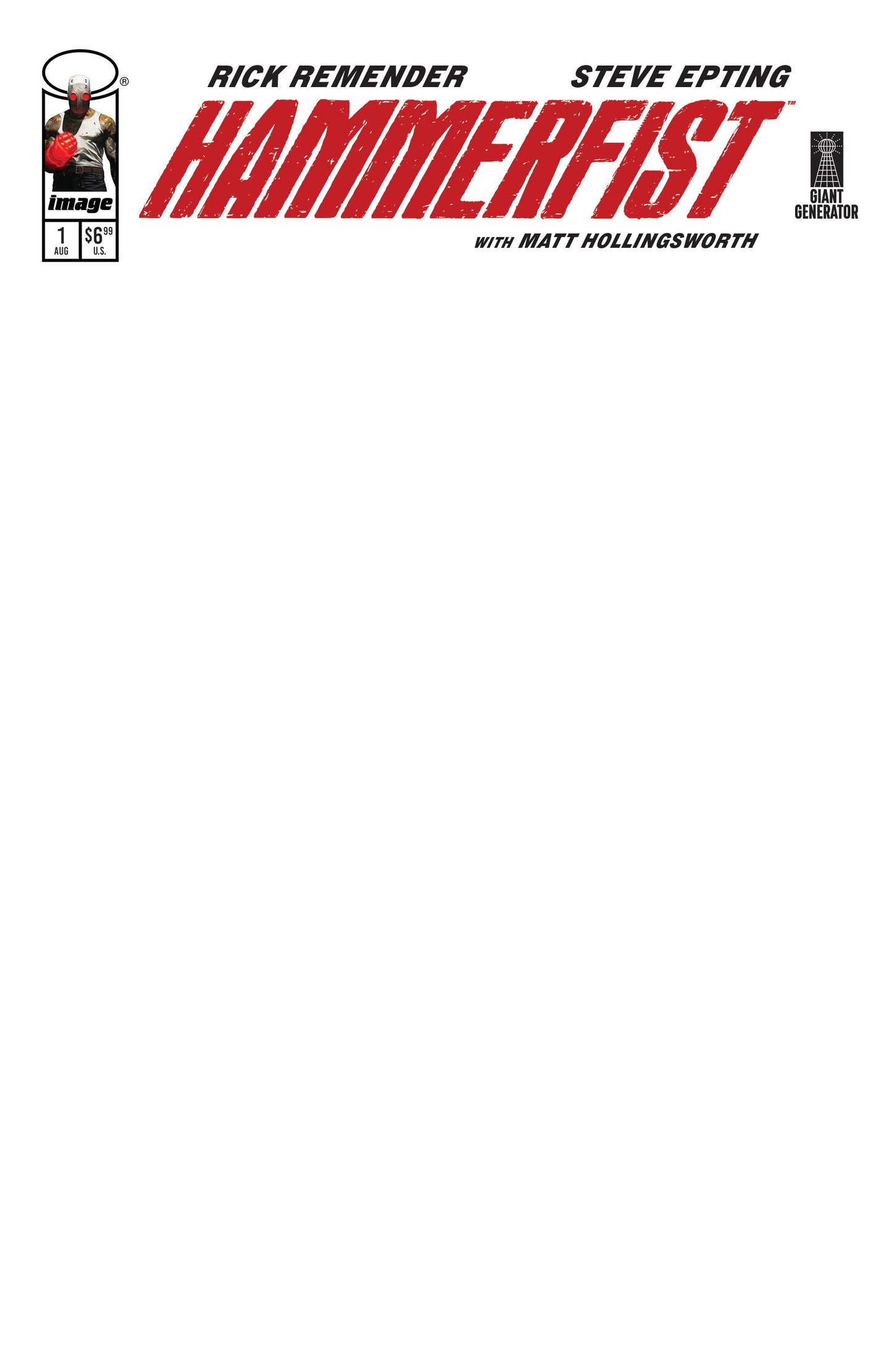 HAMMERFIST #1 CVR D BLANK SKETCH VAR (MR) - PREORDER (FOC 3/8/26) DUE IN STORE 26/8/26