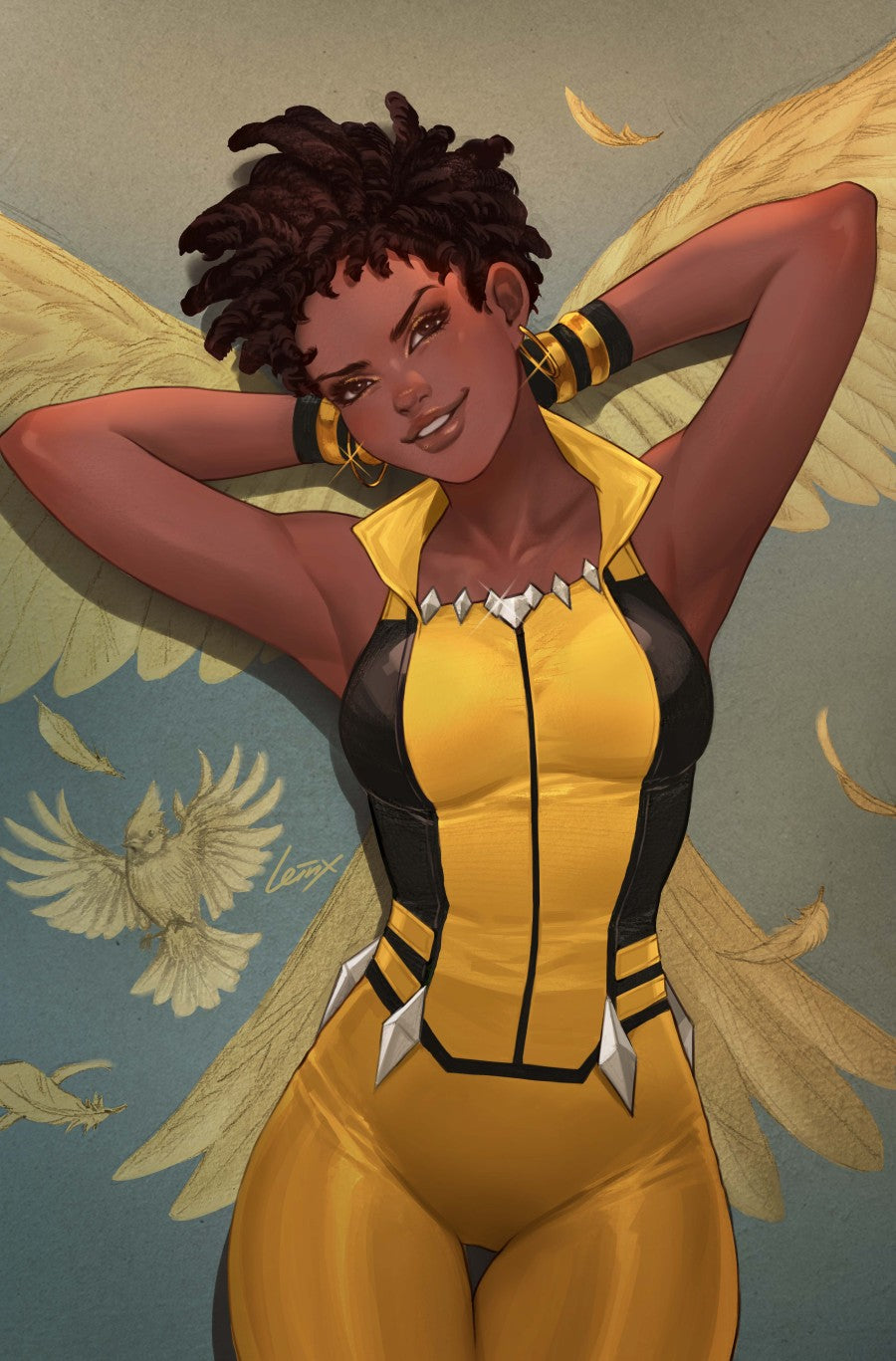 JUSTICE LEAGUE UNLIMITED #17 CVR F LESLEY LEIRIX LI WOMENS HISTORY MONTH CARD STOCK VAR - DUE 25/3/26 - NOT FINAL COVER