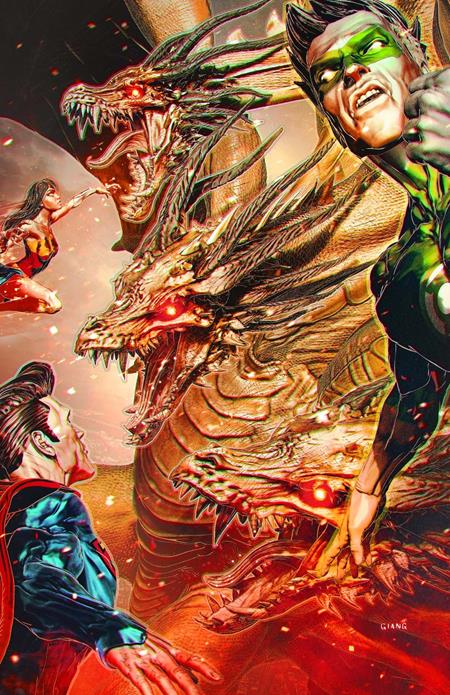 JUSTICE LEAGUE VS GODZILLA VS KONG 2 #1 (OF 7) CVR E JOHN GIANG FOIL VAR - PREORDER 4/6/25