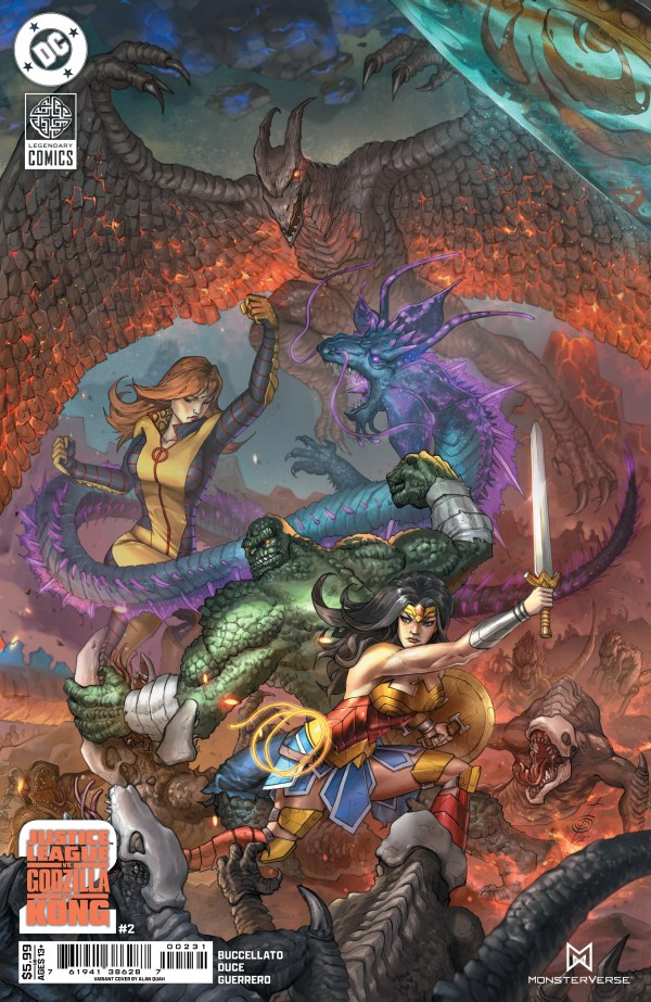 Justice League vs. Godzilla vs. Kong 2 #2 Cover C Alan Quah Connecting Variant - PRE-ORDER ETA 2/7/25