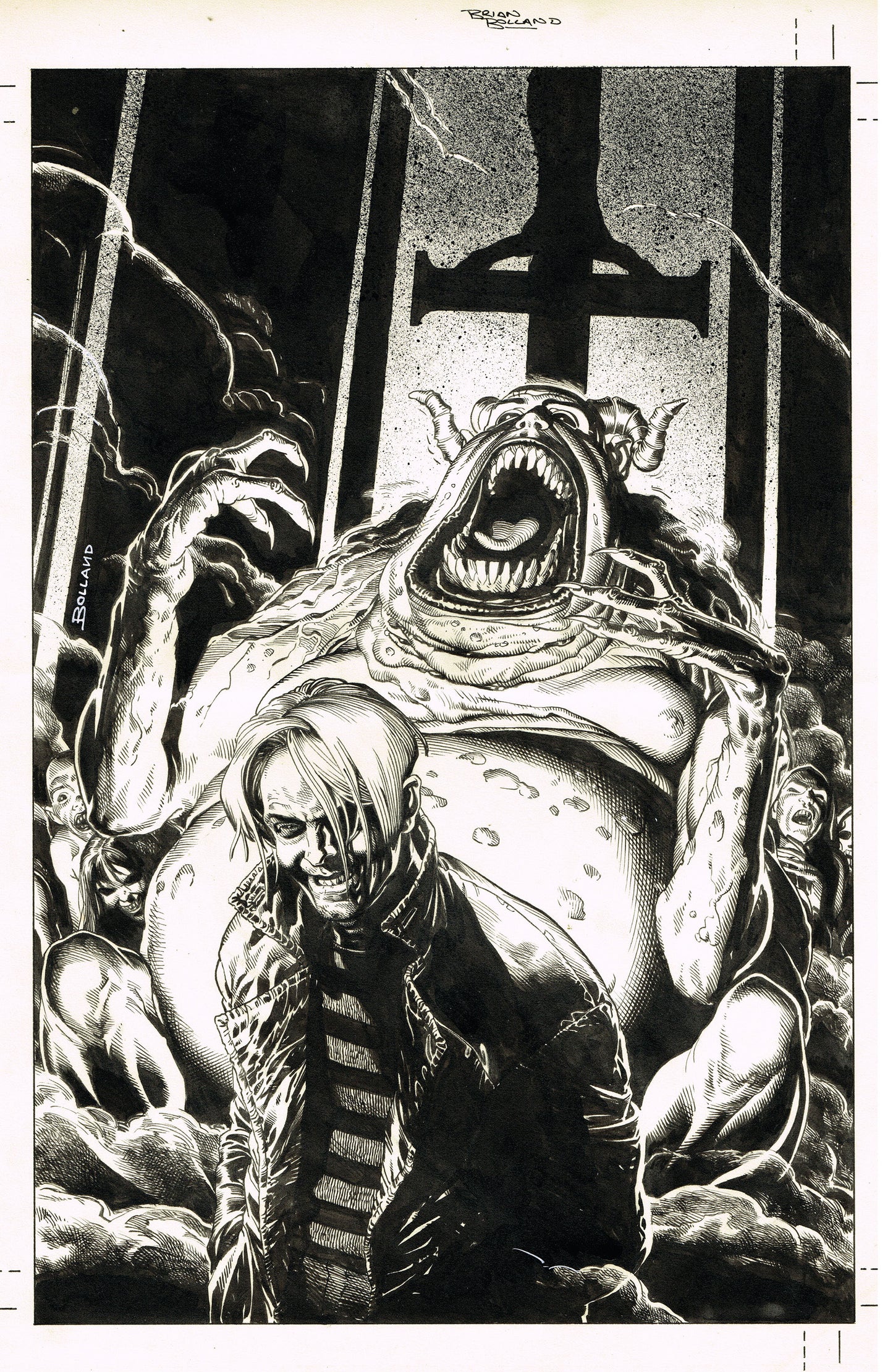 KILROY IS HERE (ONE SHOT) CVR C INC 1:10 BRIAN BOLLAND B&W VAR - DUE IN STORE 1/4/26