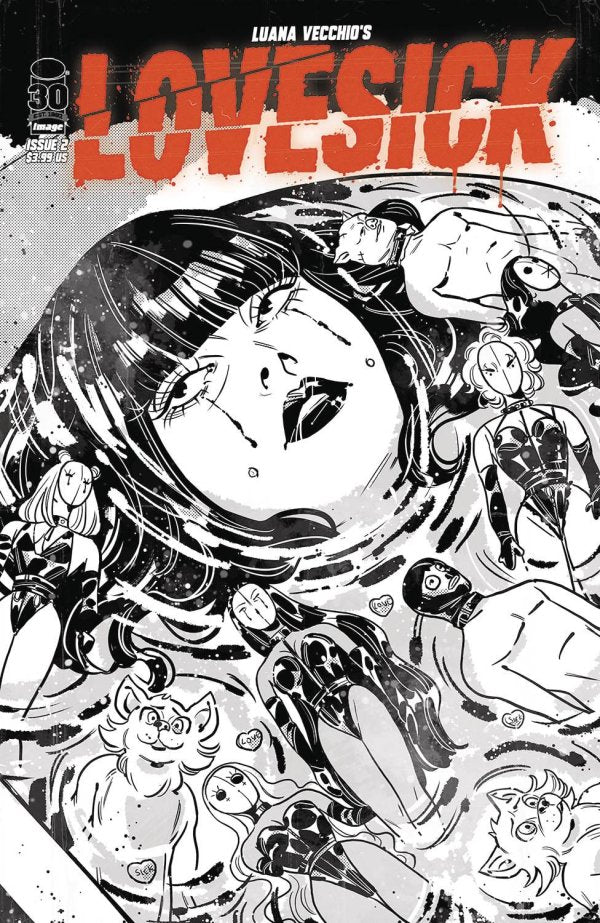 Lovesick #2 Cover C Luana Vecchio Black & White Variant