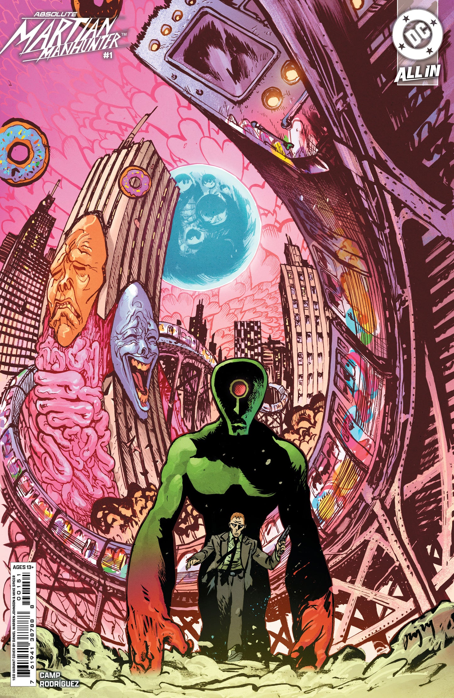 ABSOLUTE MARTIAN MANHUNTER #1 (OF 6) CVR J INC 1:50 DANIEL WARREN JOHNSON CARD STOCK VAR - PREORDER 26/3/25