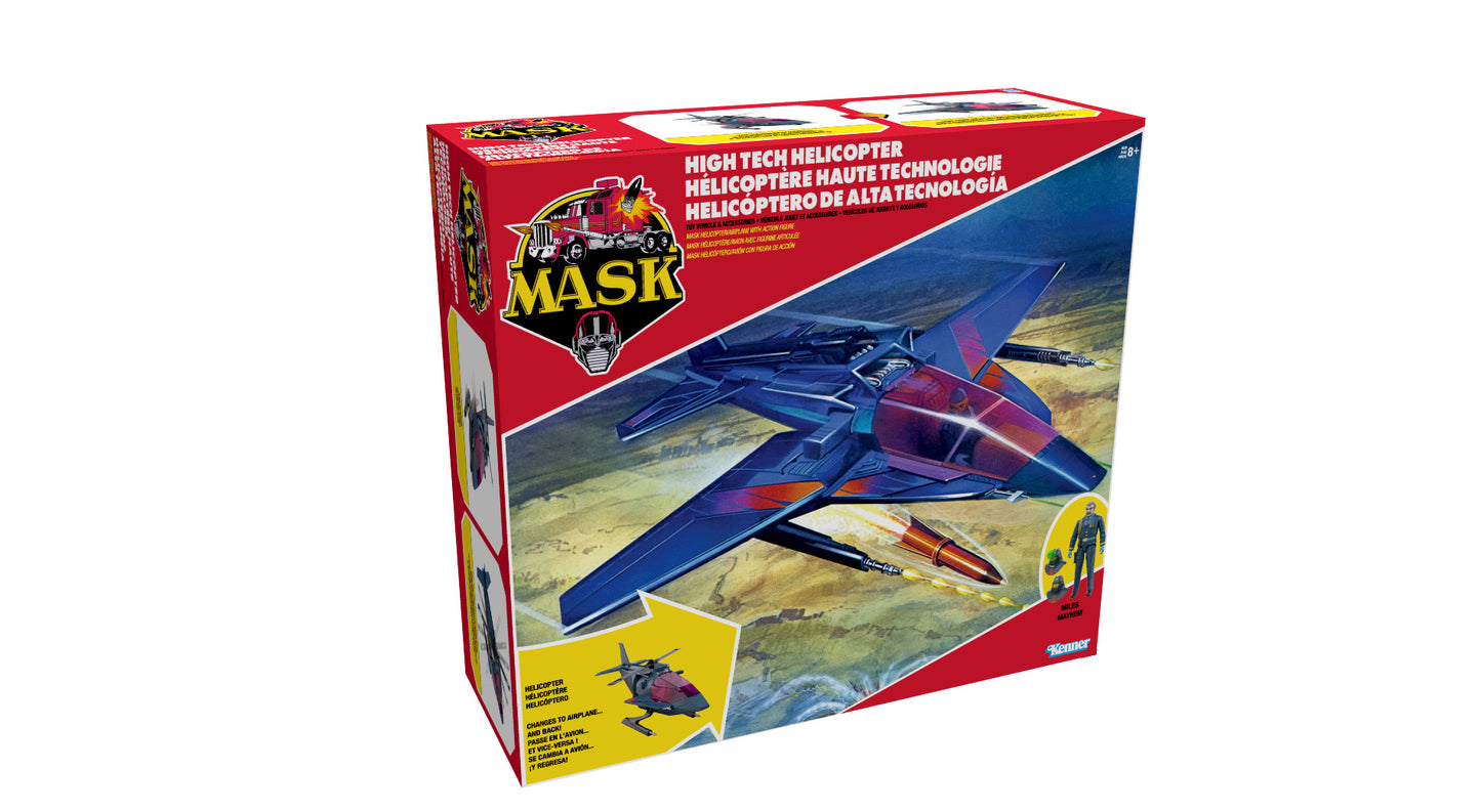 M.A.S.K. High Tech Helicopter Action Figure Vehicle Set - Loyal Subjects - PRE-ORDER ETA 8/25