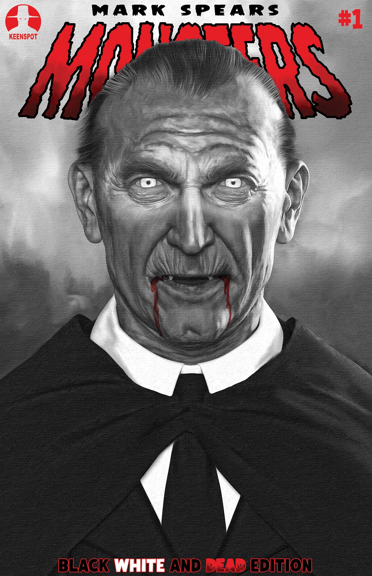 MARK SPEARS MONSTERS #1 7TH PTG BLACK WHITE & DEAD EDITION CVR E INC 1:25 MARK SPEARS HUNGRY FOR BLOOD VAR - PREORDER (FOC 7/9/26) DUE IN STORE 16/9/26