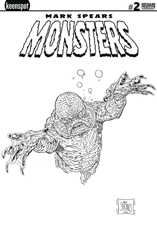 Mark Spears Monsters #2 Second Printing Cvr B (Creature Inks) 1:20 Variant