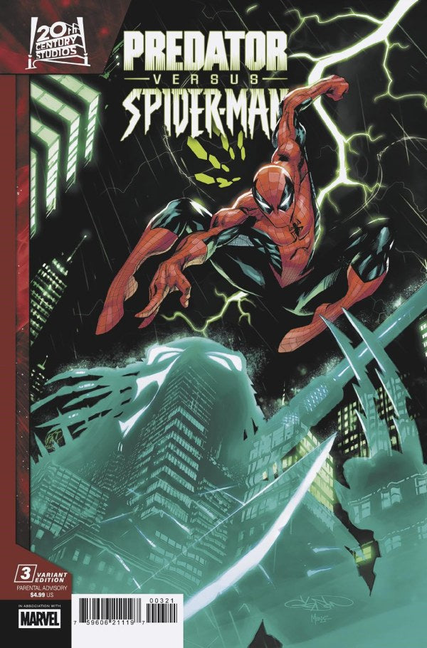 PREDATOR VS SPIDER-MAN #3 (OF 4) PATRICK GLEASON VAR - PRE-ORDER ETA 25/6/25