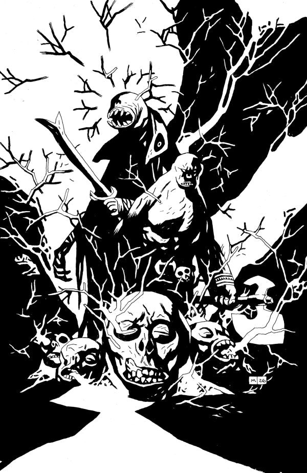 Red Roots #1 Cover I 1:50 Mike Mignola Black & White Virgin Variant- PREORDER - (FOC 30/3/26) DUE IN STORE 29/4/26