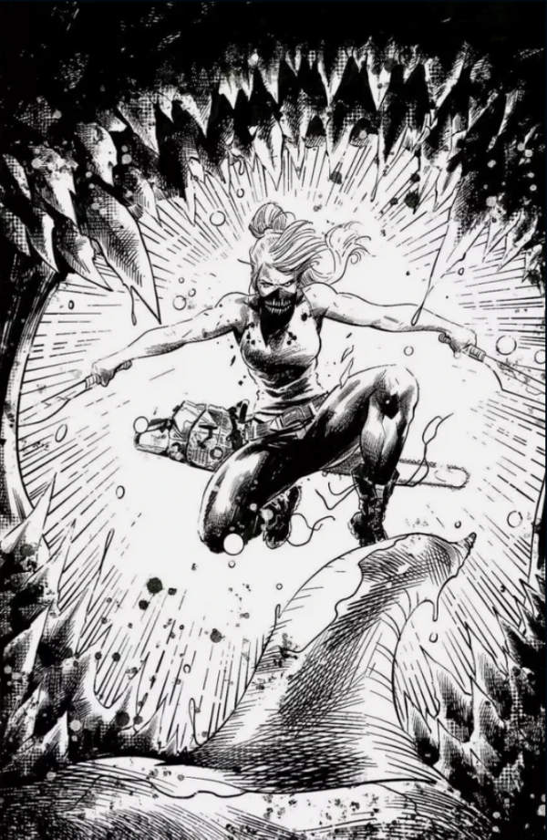 SOMETHING IS KILLING THE CHILDREN #37 CVR H TREVOR HAIRSINE BLACK AND WHITE THANK YOU VARIANT - 1 Per Store