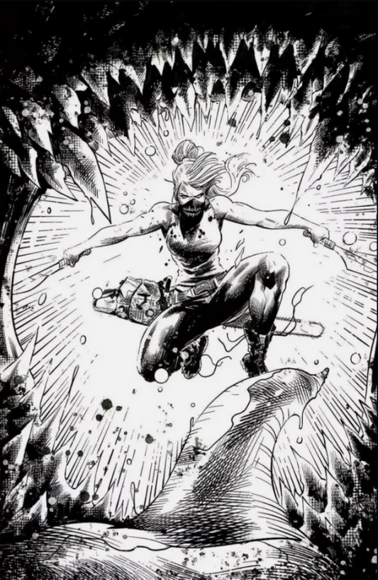 SOMETHING IS KILLING THE CHILDREN #37 CVR H TREVOR HAIRSINE BLACK AND WHITE THANK YOU VARIANT - 1 Per Store