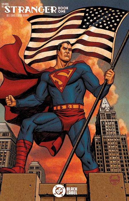 SUPERMAN THE STRANGER #1 (OF 6) CVR B DAVE JOHNSON CARD STOCK VAR (MR) - PREORDER (FOC 10/8/26) DUE IN STORE 2/9/26
