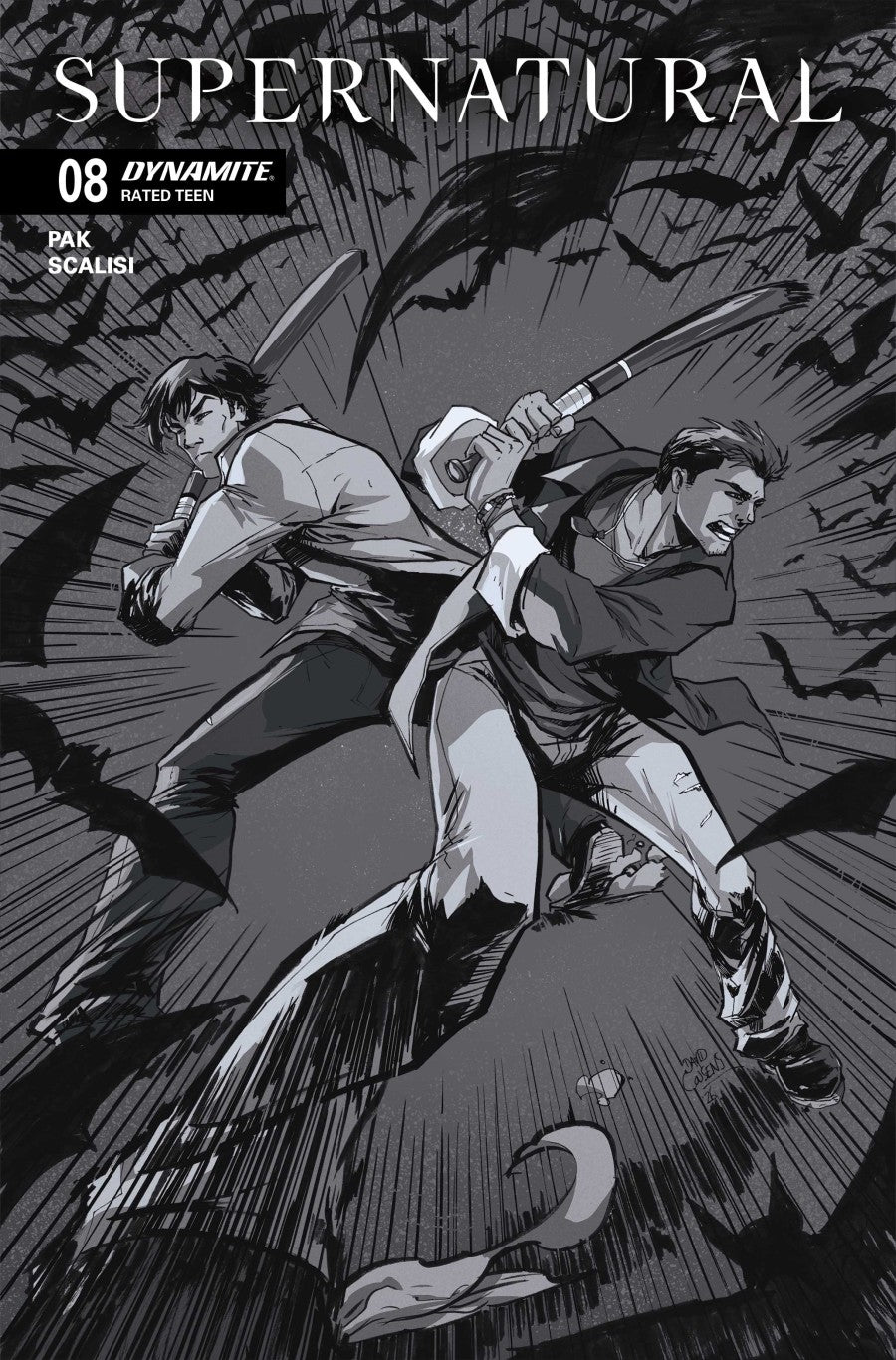 Supernatural #8 Cover G 1:10 David Cousens Black & White Variant - (FOC 1/6/26) DUE IN STORE 24/6/26