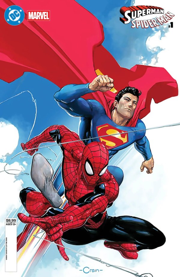 DC / Marvel Superman / Spider-Man #1 Cover D Clayton Crain Variant
