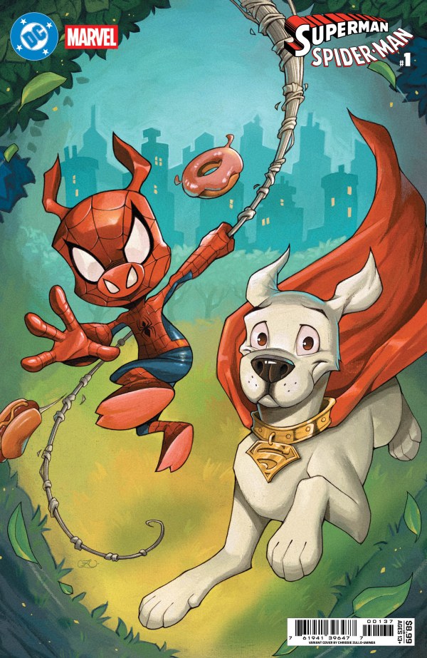 DC / Marvel Superman / Spider-Man #1 Cover W Chrissie Zullo Uminga Variant