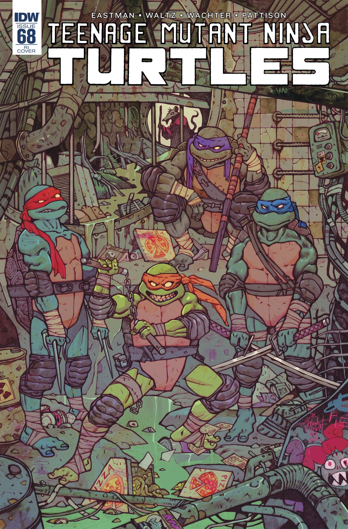 Teenage Mutant Ninja Turtles #68 1:10 Jakub Rebelka Variant