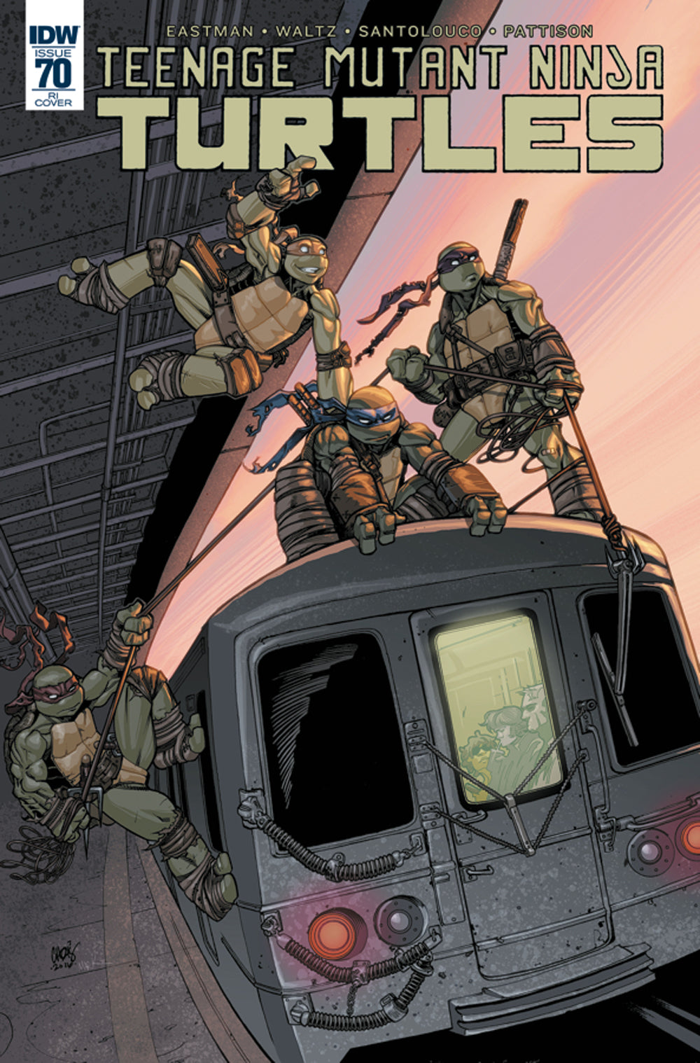 Teenage Mutant Ninja Turtles #70 1:10 Chris Johnson Variant